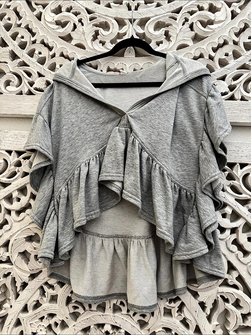 Daily Practice by Anthropologie Short-Sleeve Ruffled Top